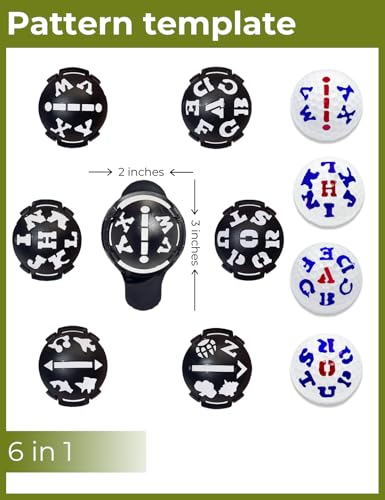 Golf Practical kit, Novice Golfer kit,Great Golf Accessory kit-Alignment Marking Tool,Divot Tool to Quickly get into Golf Training;Ball Marker,Multi Pattern, Fun to Increase Passion for Golf