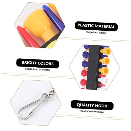 2 Sets Creative Portable Tee Caddy Keeper of Tee Holding Accessories for Golf Tear Resistant Design for Golf Enthusiasts