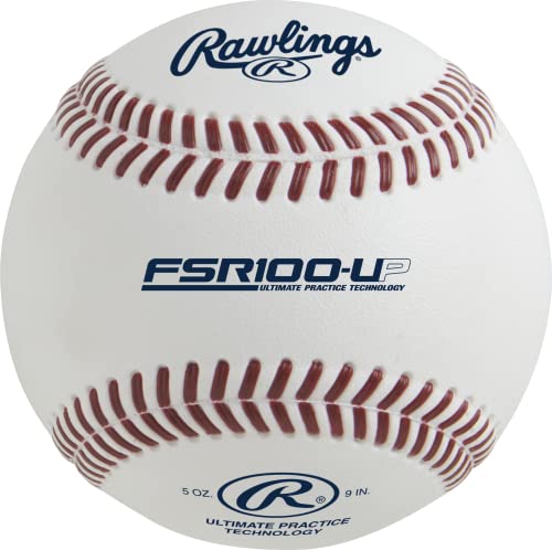 Rawlings | Ultimate Practice Baseballs | Youth/High School/College | Added Lifespan + Weather Resistant | Dozen & Bucket Options - color: White - College/Box of 12, size: Box of 12