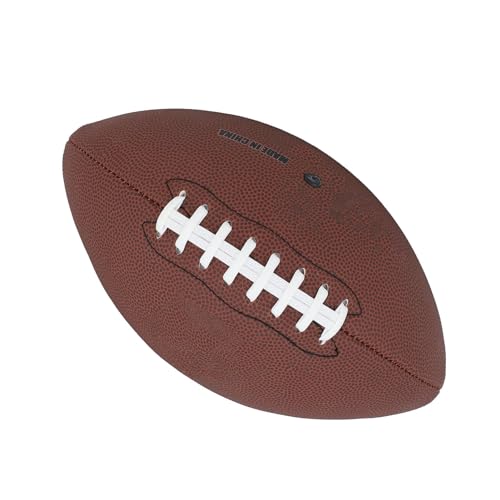 Youth Football Junior Football Kids Built to Last PU Material Size 9 with Exceptional Bounce for Matches Training Recreational Play (Brown)
