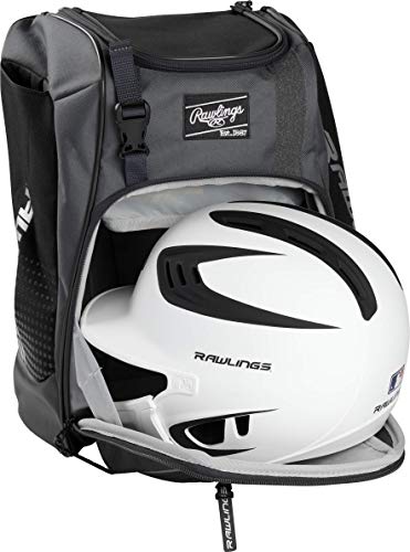 Rawlings | FRANCHISE Backpack Equipment Bag | Baseball/Softball | Rec/Travel | Multiple Styles - color: Black