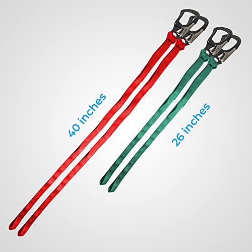 RNA Rock-N-Arbor Squatch Draw Speed Line Slings, 1-Inch Nylon Speed Line with Double-Action Snap Hook, Arborist and Rigging Gear - size: 6-Pack