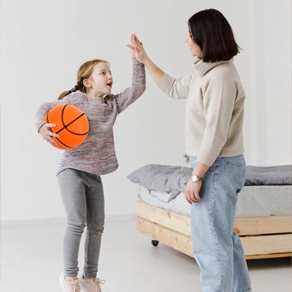 Size 7 (29.5") Silent Basketball High-Density Soft Foam and Low Noise Indoor Training Ball Easy Grip Highly Elastic Practice Ball
