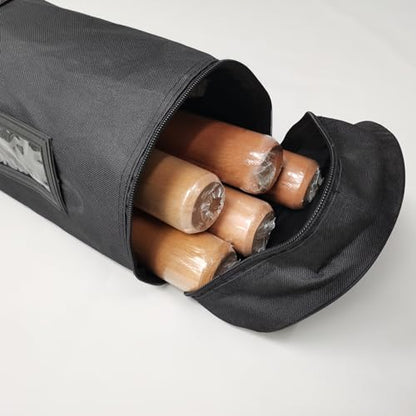 FixtureDisplays® 37" X 7.5" X 7.5" Sports Nylon Duffle Bag Foldable Gym Bag Duffle Bag for Travel Sports Baseball Bat, Clubs, Balls 15753-CARRYING BAG-2D