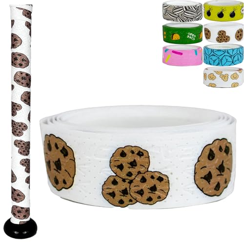 Easton | 1.10mm / 1.80mm FlowTack Bat Grip | Baseball / Softball | Multiple Colors - color: Chocolate Chip Cookies, size: 1.10mm | Medium Thickness | All Bats