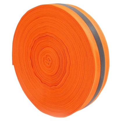 Volleyball Boundary Lines, Beach Volleyball Lines 2'' x 328' Nylon Beach Vibrant Orange Boundary Tear-Resistant Reflective Caution for, Sand
