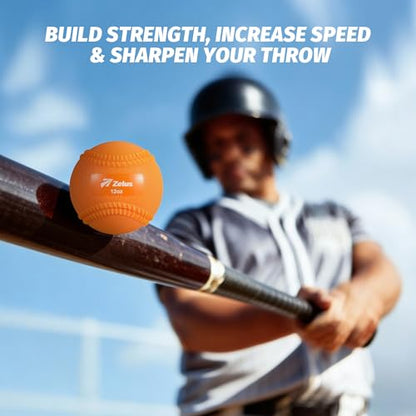 ZELUS Weighted Baseball Set with Seams for Hitting Pitching, Plyometric Baseballs with Carry Bag, Variable Weighted Balls for All Skill Levels - color: Full Pro Training(9 Pack)