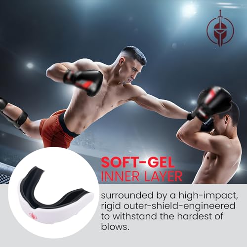 Custom Fit Mouth Guards – Tailored Comfort – Youth and Adult Sizes – Ideal for Soccer, Rugby, Boxing, Basketball, Mixed Martial Arts, Kick Boxing and More – Includes Storage Case