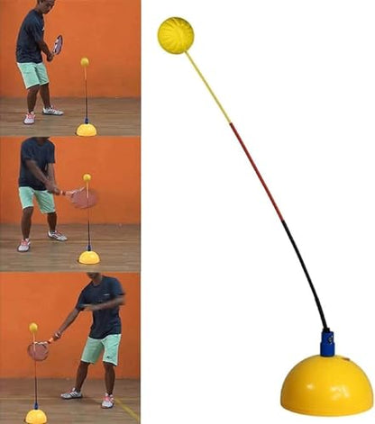 Tennis Trainer Rebound Ball Solo Tennis Training Equipment Practice Rebounder Strengthen Overall Muscle Memory Correct Body Posture