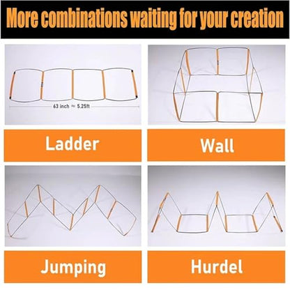 Dual-Purpose Soccer Training Jump Ladder Multifunctional Agility Ladder Speed Training Coordination Footwork Football Equipment Sports Equipment