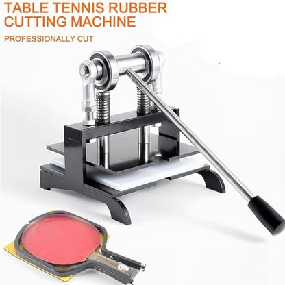 Manual Table Tennis Rubber Edge Cutter,Table Tennis Racket Rubber Cutting Tool Kit,Double Roller Bearing with 8mm Thickness Base Plate, Universal Mold for Pen-Hold and Horizontal Grips(20x20CM) - size: 20x20CM