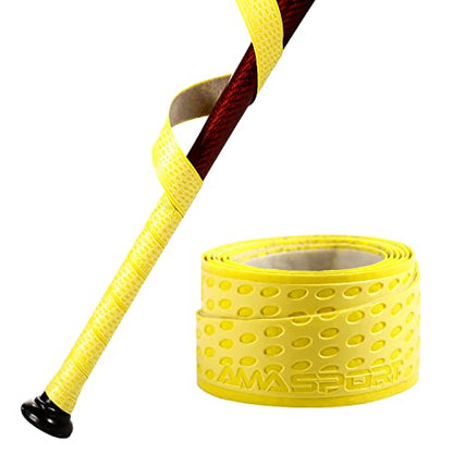 insum Baseball Bat Grip Tapes Softball Bat Wrap Grip Tape 1.1mm - color: Yellow