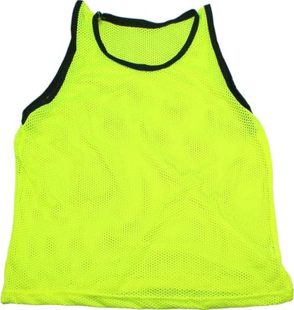 BlueDot Trading Adult & Youth Scrimmage Training Vests for Soccer, Basketball & More – Available in 1, 6, 12, 24 Packs - color: Yellow, style: Youth 1 Pack