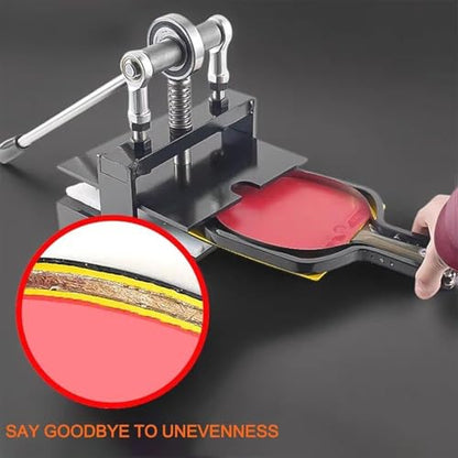Manual Table Tennis Rubber Edge Cutter,Table Tennis Racket Rubber Cutting Tool Kit,Double Roller Bearing with 8mm Thickness Base Plate, Universal Mold for Pen-Hold and Horizontal Grips(25x25CM) - size: 25x25CM