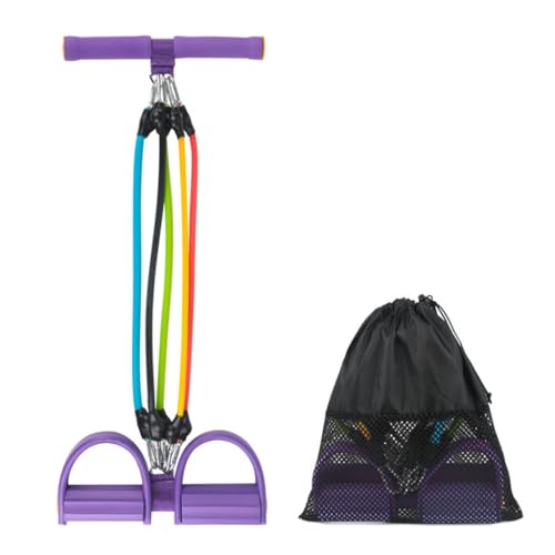 Adjustable Foot Pedal Resistance Band, Durable Foot Pedal Resistance Trainer with Bag. Multifunctional Pedal Puller Resistance Rope with Handles. Fitness Equipment for Women and Men.