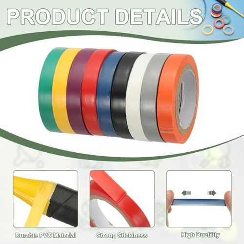 Grip Fishing Tape, PVC Racquet Finishing Tapes Racket Accessories Sticky Seal - Fitting for (Tennis, Badminton)