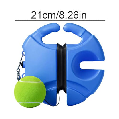 Tennis Rebound Trainer – Portable Practice Equipment with Built-in Storage | String Ball Tenis Training Tool, Re Bound Trainer for Adults Kids, Tennis Skill Improvement, Practice Court Accessory,