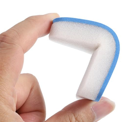 PATIKIL Table Tennis Rubber Care Sponge, 4 Pack Ping Pong Paddle Cleaning Sponge Racket Pat Cleaner, Blue White