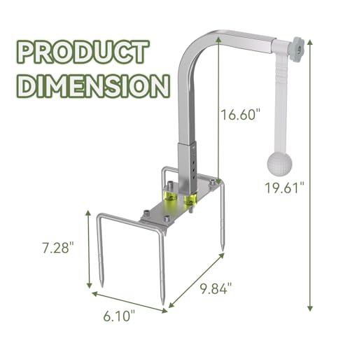 Golf Swing Trainer, Portable Golf Training Aid, Durable Golf Practice Equipment With 5 Adjustable Height, Indoor Outdoor Golf training equipment Accessories, Golf Gifts for Men women Golf lovers