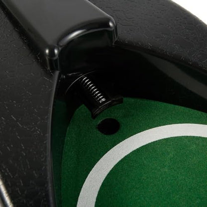 Golf Automatic Putting Cup, Golf Putting Mat, Ball Return Device with Green Slope Mat Sensor Hole Practice Training Aid