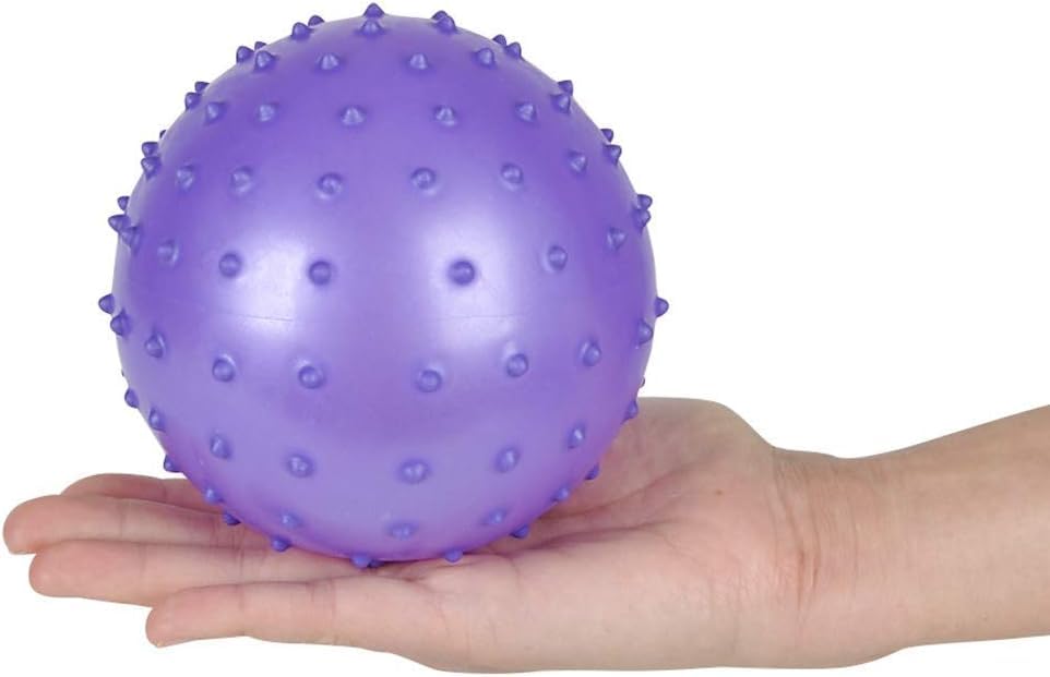 Bedwina Knobby Balls - Bulk 7 Inch Sensory and Spiky Massage Stress Balls for Toddlers, with Pump, Fun & Bouncy for Toddler, Kids Party Favors, Stocking Stuffers - style: 30-Pcs