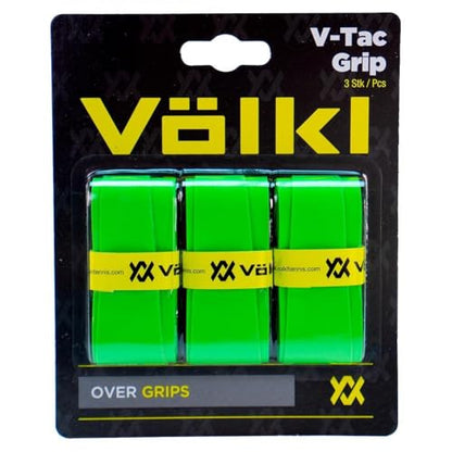 Volkl V-Tac Tennis Overgrip, Pack of 3 - color: Neon Green
