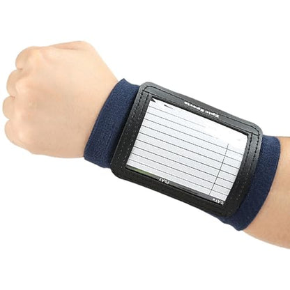 Football Wrist Card Holder Wristband Football Quarterback Play Wristbands for Teen Adult Flag and Tackle Football