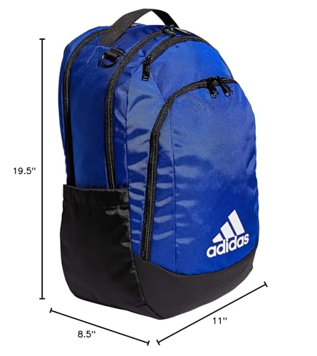 adidas Defender Sports Backpack with Shoe Compartment, Soccer Bag - color: Team Royal Blue