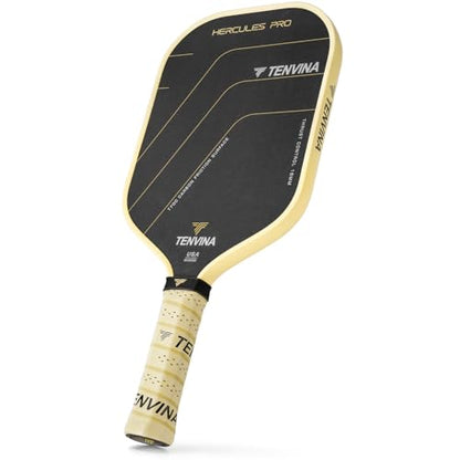 TENVINA Pickleball Paddles, Thermoformed T700SC Carbon Fiber Pickleball Paddle, Pickle Ball Paddle USAPA Approved with Dominant Power and Larger Sweet Spot - color: PRO-Carbon-Elongated-16MM Control