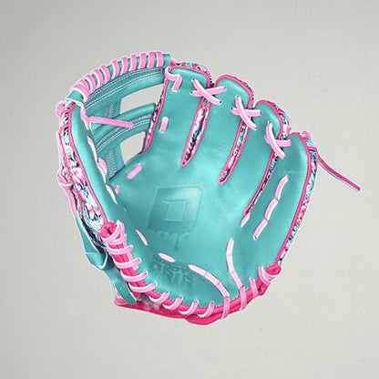Floral 11.5 Inch Baseball Fielder's Glove, Premium Leather