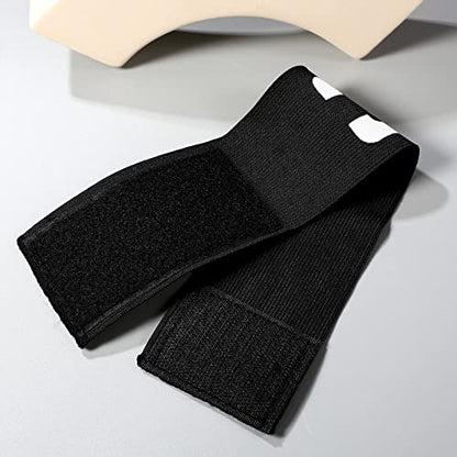 Soccer Captain Armband Nylon Football Bands for Adult Youth, Adjustable Soccer Rugby Basketball Player Bands, Black