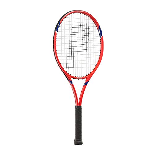Prince 7TJ134 Synergy LITE 275 Hard Tennis Racket, Lightweight Aluminum, Grip Size 2, [Stretched]