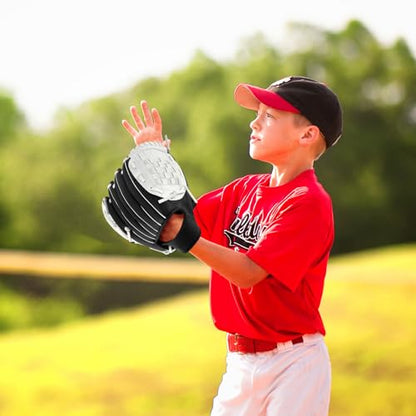 Baseball Glove + Ball Sets, Softball Glove, Baseball Mitt, 10.5''-12.5'' for Youth/Adult Training and Beginner Play, Synthetic Leather Softball Mitt