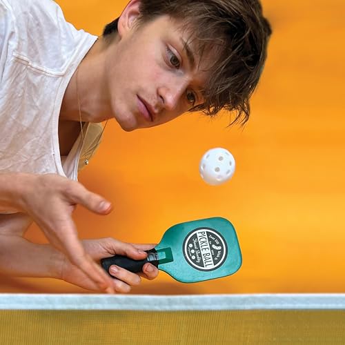 Kikkerland Desktop Pickleball Game – Indoor Tabletop Game, Mini Sports Toy – Gamenight Gifts for Family & Kids with Paddles, Net, & Ball