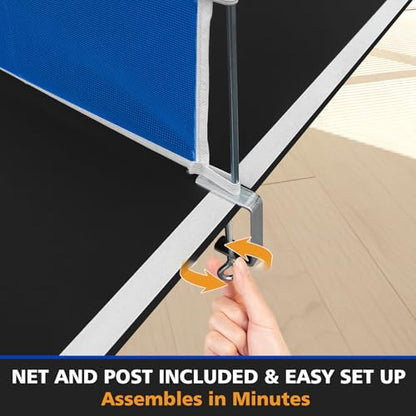 Ping Pong Table Top for Billiard Table, 6FT/7FT/8FT/8.5FT/9FT Foldable Table Tennis Table Topper, Indoor Outdoor Table Tennis Conversion Top w/Net & Premium Foam Padding