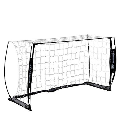 Champion Sports Rhino Flex Portable Soccer Goal – Durable Pop-Up Soccer Net with Carry Bag, Ground Stakes, and Sturdy Frame, Easy Setup for Backyard Practice or Games - style: 3' x 5'