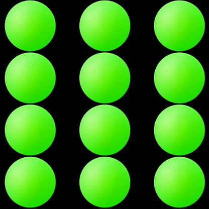 Soulchen 40mm Glow in The Dark Table Tennis Balls Bulk, Carnival Game Night, Neon Birthday Party Favors, Classroom Rewards, Goodie Bag Filler, Pet Playmate - color: Glow in the Dark Green, size: Solid