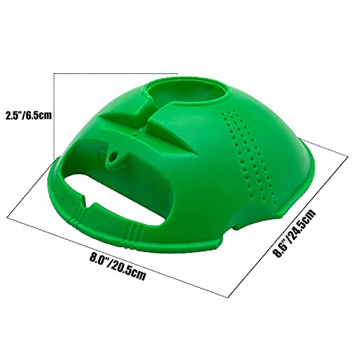 Tennis Trainer Rebound Baseboard Self Training Equipment Rebounder with 2 String Tennis Balls - color: Green