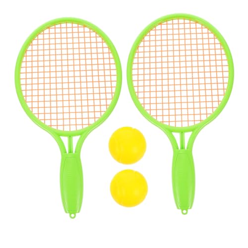 Sosoport Outdoor Tennis with Soft Balls Durable Plastic Racket for Boys and Safe Non Scratch Design for Indoor and Outdoor Sports Play