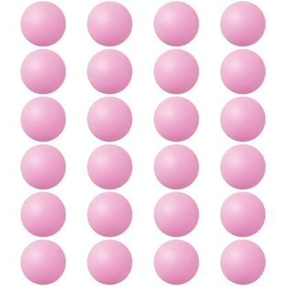 Soulchen 40mm Glow in The Dark Table Tennis Balls Bulk, Carnival Game Night, Neon Birthday Party Favors, Classroom Rewards, Goodie Bag Filler, Pet Playmate - color: Pastel Pink, size: Solid