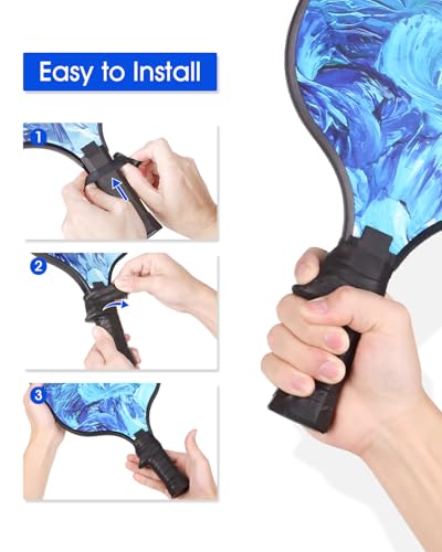 JISHAHS Grip Insert for Pickleball Paddle Handle, Ergonomic Finger Rest for Better Control & Consistent Grip, Fits Most Standard Pickleball Paddles, Pickleball Paddle Grip
