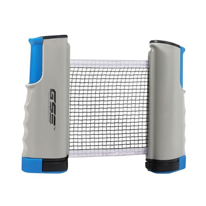 GSE Games & Sports Expert Adjustable Retractable Ping Pong Net Set & Post. Professional Table Tennis Rackets and Balls, Net with Posts and Storage Bag - Pingpong Paddle and Game Table Accessories. | Adjustable, Retractable, Post, Professional, Rackets, Ba