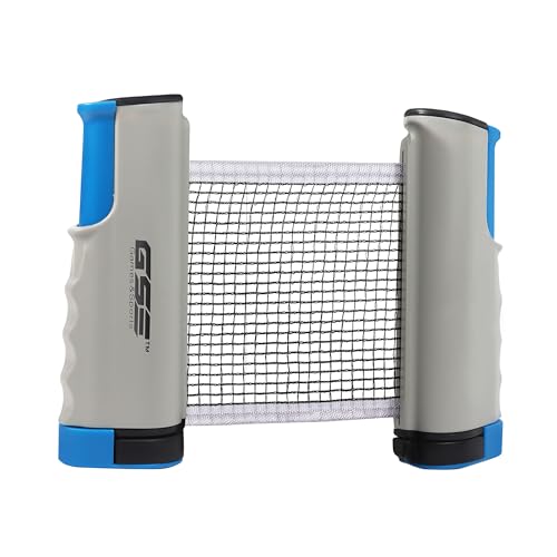 GSE Games & Sports Expert Adjustable Retractable Ping Pong Net Set & Post. Professional Table Tennis Rackets and Balls, Net with Posts and Storage Bag - Pingpong Paddle and Game Table Accessories. | Adjustable