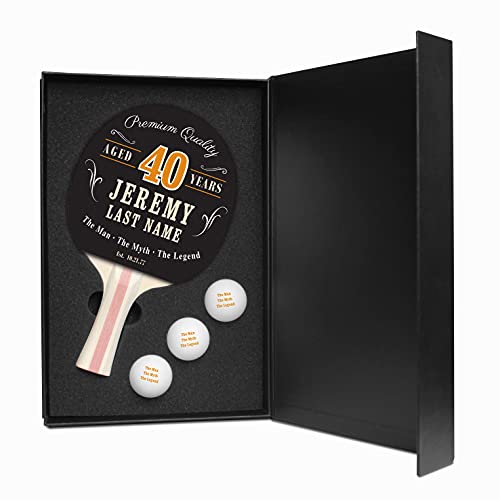 Infusion Table Tennis Paddle and Balls Gift Box Set - color: Premium Quality Birthday