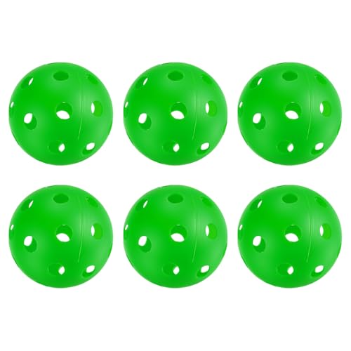 PATIKIL Outdoor Pickleball Balls Holes Pickleball Pickleball Balls, for Amateurs, Indoor and Outdoor Sport, - color: Grass Green