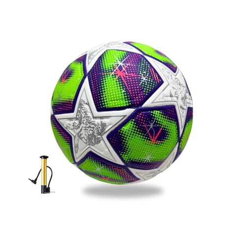 GX Professional Size 5 Soccer Ball. Textured, All-Terrain Training & Competition Ball with Air Pump & Needles. Perfect for Practice, League & Competitive Matches. Women Soccer League 2025