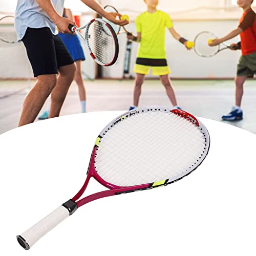 23in Tennis Racket, Comfortable Small Handle Lightweight Aluminum Alloy Frame Tennis Racket Set with Storage Bag for Teenager Training