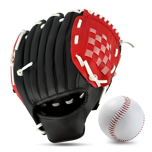 Baseball Glove,Baseball Softball Mitt with Ball for Kids Youth Adults Training and Beginner,Right Hand Throw,Left Hand Glove - color: Urban X-Flash, size: 11.5"