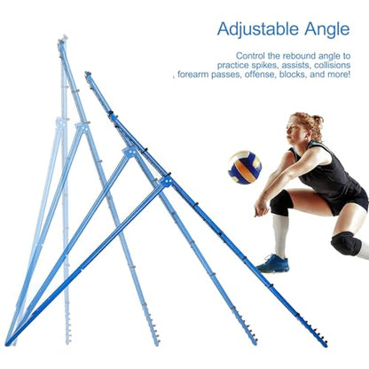 7x4 Ft Volleyball Rebounder Net, Adjustable Pitchback Trainer for Solo Fielding, Volleyball Training Equipment, Bounce Back Net for Volley Ball Practice