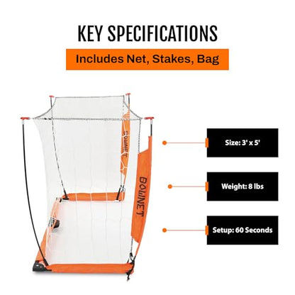 Bownet Portable Soccer Goal – Folding Pop Up Soccer Goal Net for Backyard Training & Practice, Durable Steel Frame, Easy Setup, Carry Bag Included - size: 3x5 Feet
